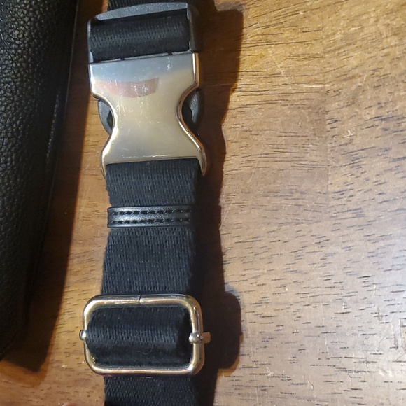 Black Leather Calvin Klein Belt Bag/Cross Body Bag New - Picture 6 of 12